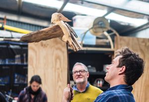 "Whittling Bird" at "Waterview" Bruny Island, 2020.
