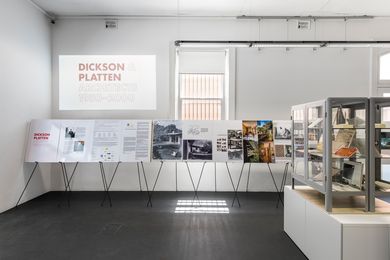 Exhibition stands at Dickson and Platten Architects: 1950-2000.