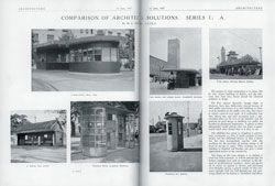 The first in Morton Herman’s “Comparison of Architectural Solutions”, which drew on his travels to compare building types from Europe and Australia. Architecture, July 1937.