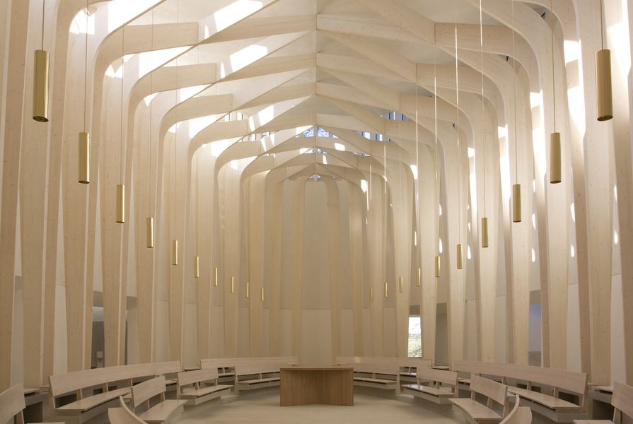 Bishop Edward King Chapel in Oxfordshire, England by Níall McLaughlin Architects.