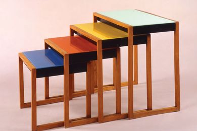 Josef Albers, Set of four stacking tables, c. 1927.