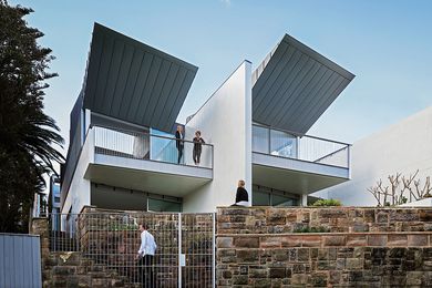 Fairlight Houses designed by Marston Architects comprise two terrace-like houses located on shores of Sydney Harbour.