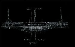 Cross section showing spatial relationships.