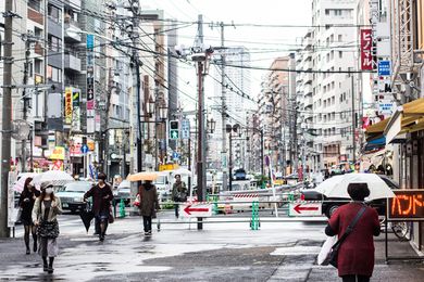 Detour on Yamate Dori, Nakameguro.