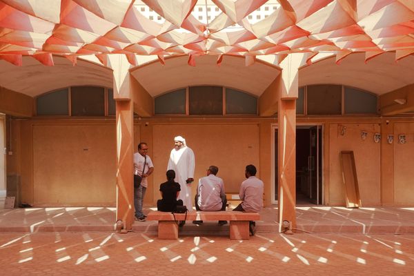 "Set the Controls to the Heart of the Sun" installation at Sharjah Architecture Triennial 2019.
