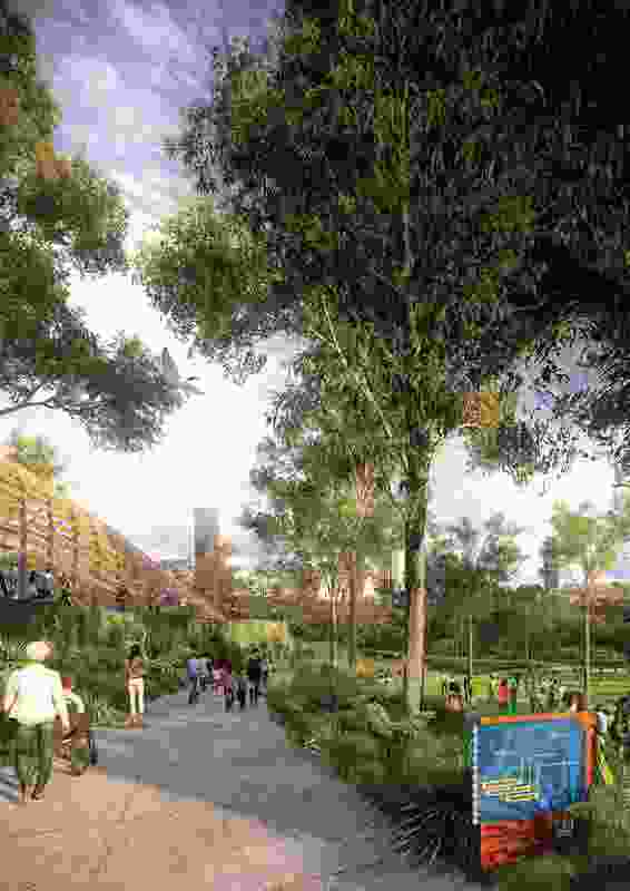 Conceptual design for Victoria Park (Barrambin), Brisbane.