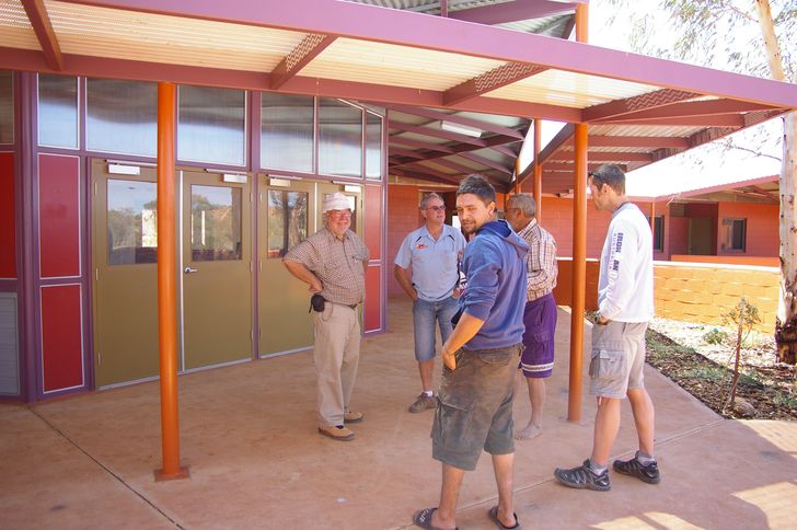 Builder handover at Ilpurla Substance Misuse Rehabilitation Centre, NT by Brendan J. Meney Architects in association with Richard Layton and Associates.