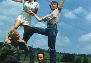 Harry Seidler and fellow students at Black Mountain College, North Carolina, USA, 1946.