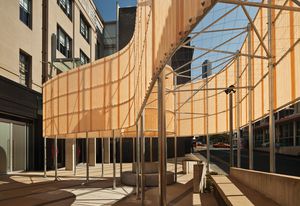 Corps à Corps, Céline Condorelli with architect Dirk Yates and landscape designer Pete Shields for the Institute of Modern Art.