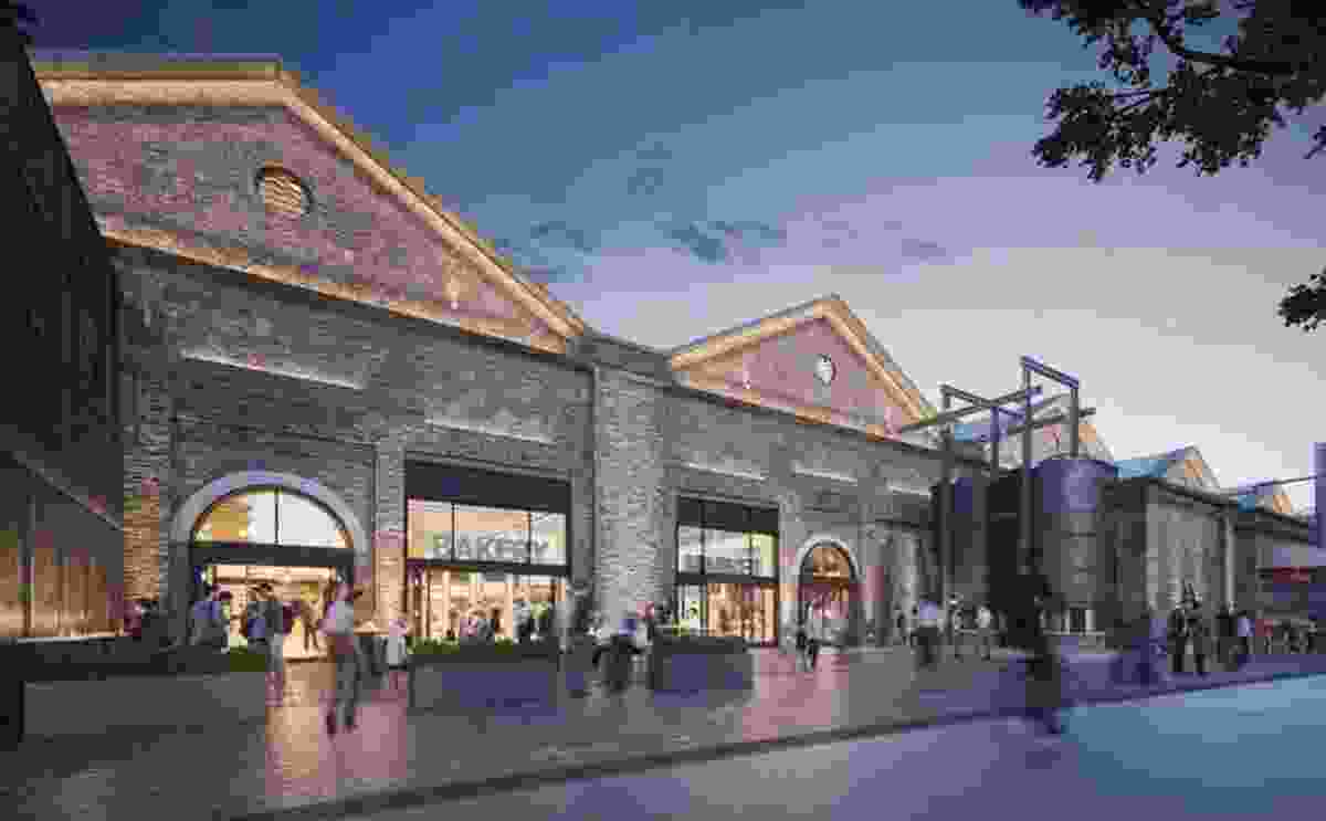 Sissons Architects design for the redevelopment of the Locomotive Workshops building in Eveleigh. 