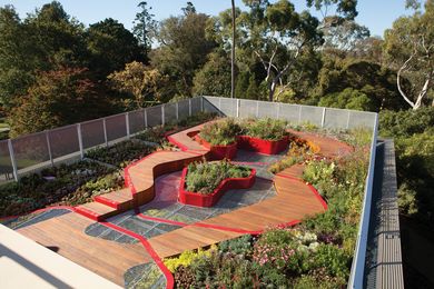 Burnley Living Roofs by Hassell is a research and demonstration garden at the University of Melbourne’s Burnley Campus.