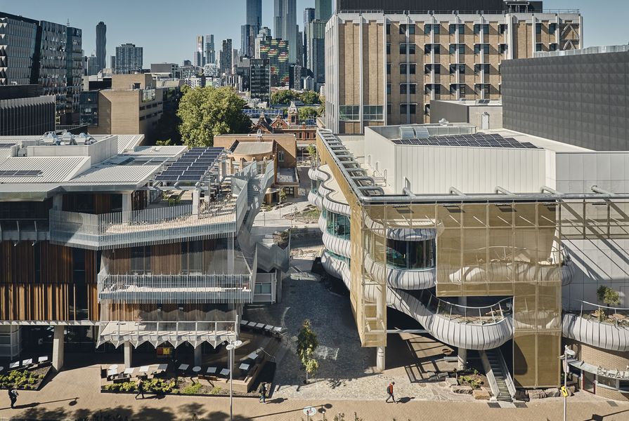 University of Melbourne Student Precinct by Lyons with Koning Eizenberg Architecture, NMBW Architecture Studio, Greenaway Architects, Architects EAT, Aspect Studios and Glas Urban