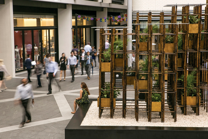 Green Ladder by Vo Trong Nghia at Exchange Place, Barangaroo. Presented by Barangaroo Delivery Authority in collaboration with the Sherman Centre for Culture and Ideas.