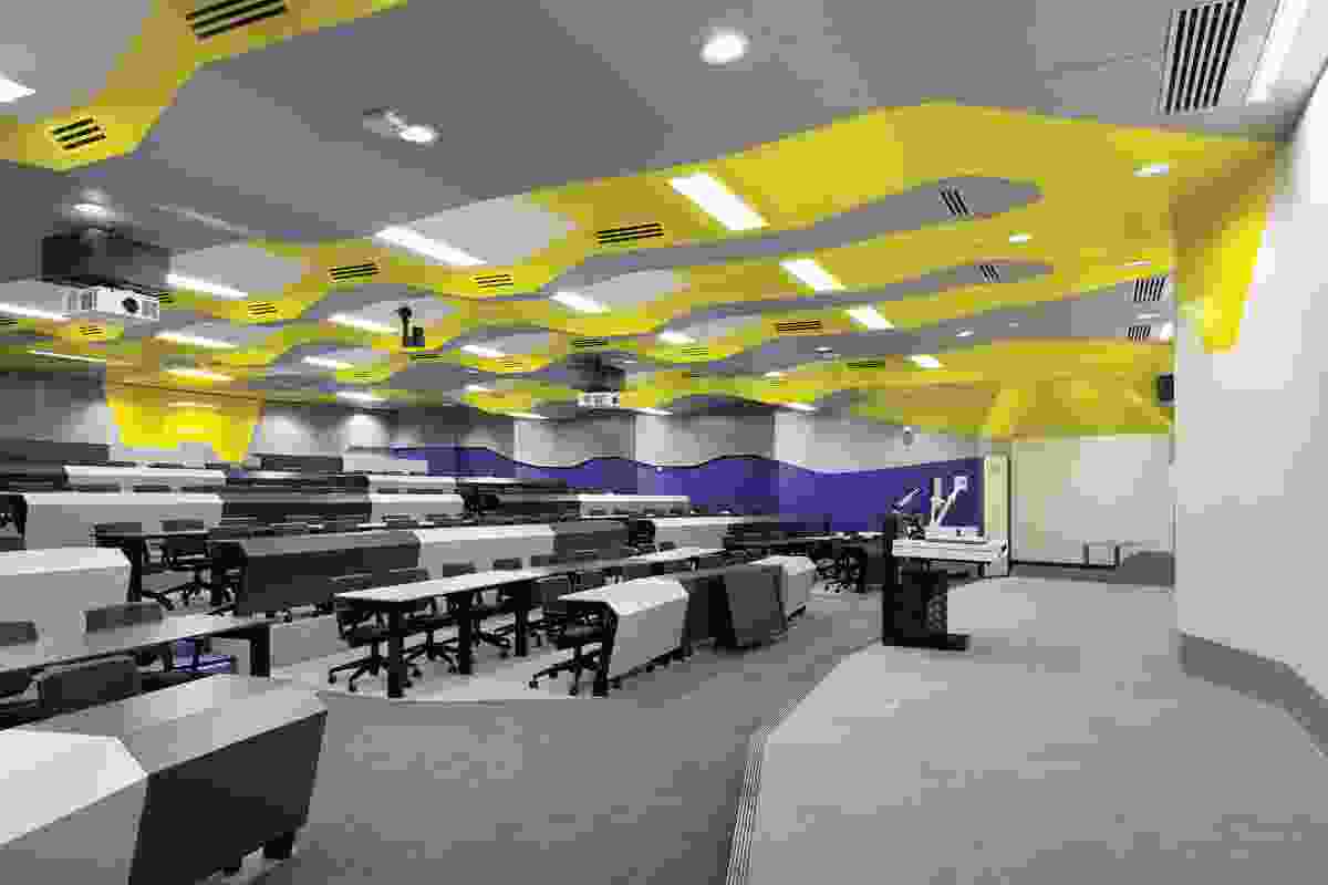Each learning space offers up architectural diversity in terms of colour and configuration.
