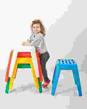 Milk stacking stool.