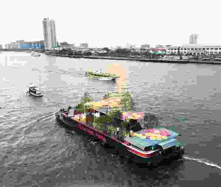 Developed for Bangkok Design Week 2018, Shma’s The Floating Park transformed a disused river barge into an exhibition highlighting the need for more open green space in Bangkok.