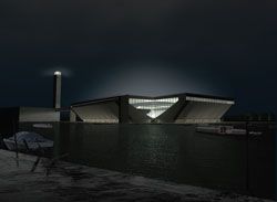 Bligh Voller Nield’s design for a new stadium in
Venice. 