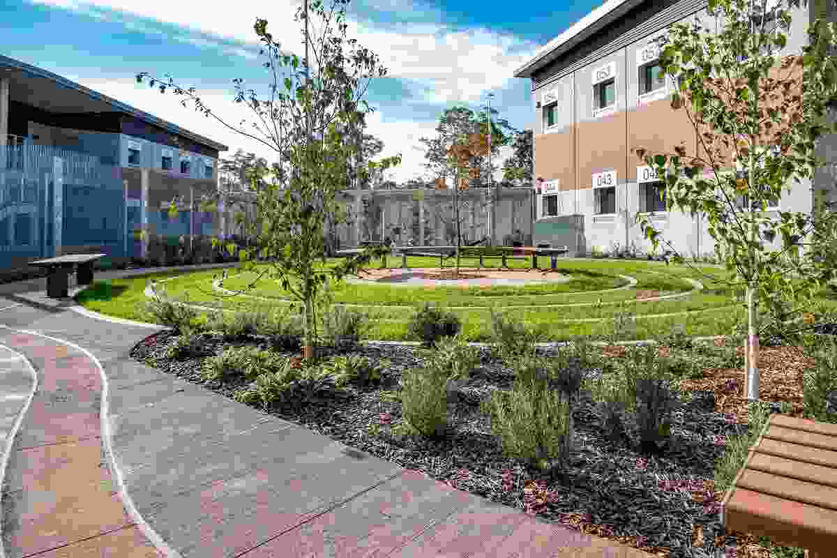 Dillwynia Correctional Centre Expansion by NBRS Architecture won a Landscape Architecture Award in the Health and Education Landscape category of the 2021 AILA NSW Landscape Architecture Awards