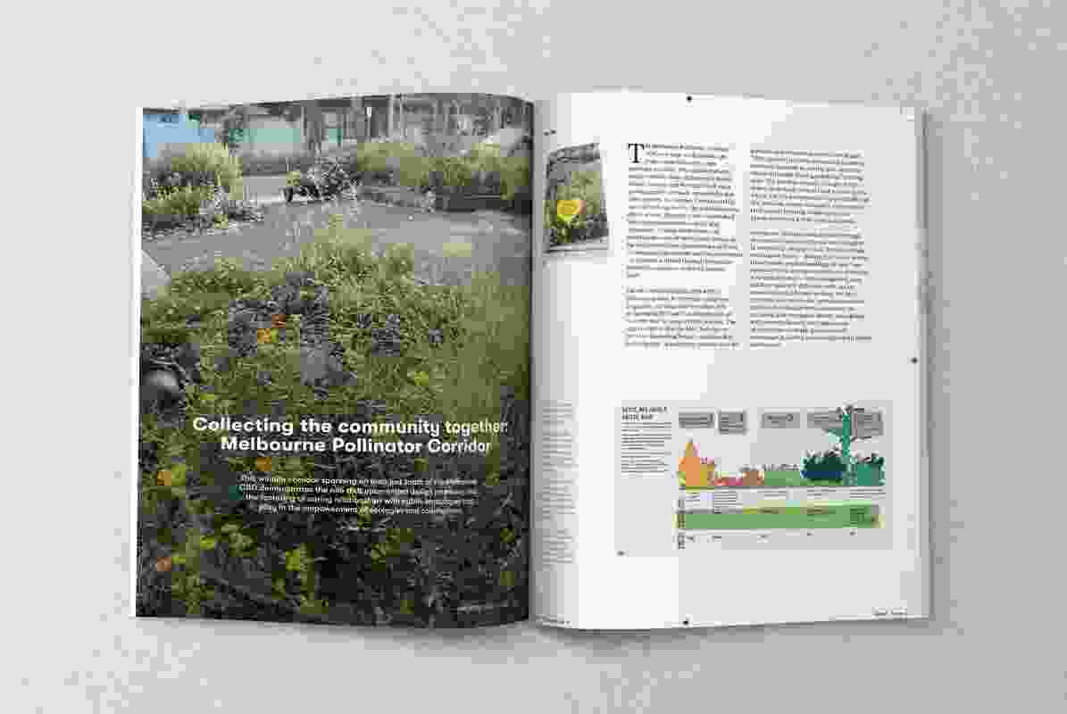 A spread from the August 2023 edition of Landscape Architecture Australia.