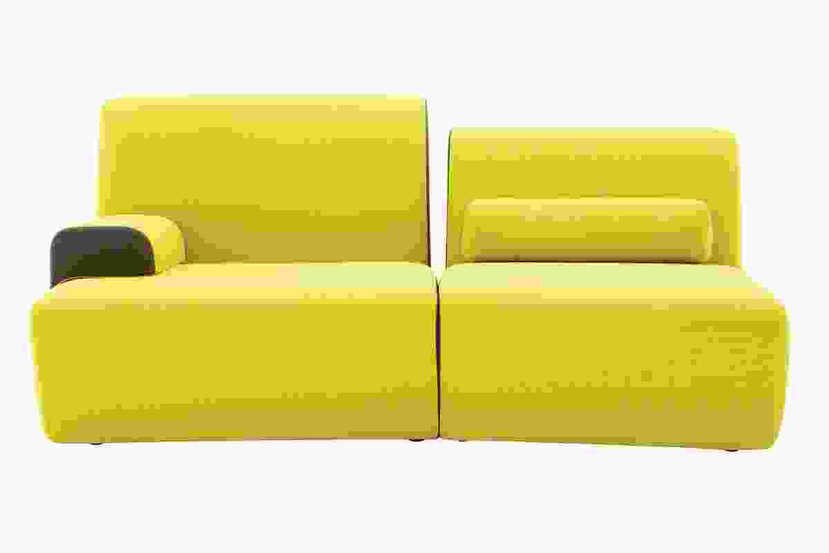 The 2011 Entailles sofa for Ligne Roset is marked by notches in contrasting colours.