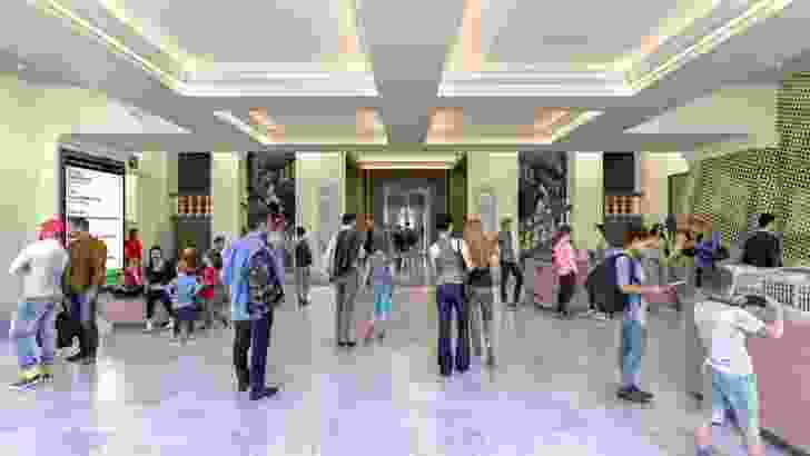 The Swanston Street foyer.