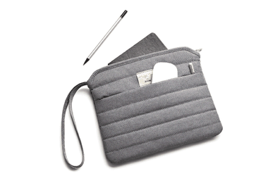 Zixag’s city series iPad traveller is available in reed, olive green or earl grey (shown here).