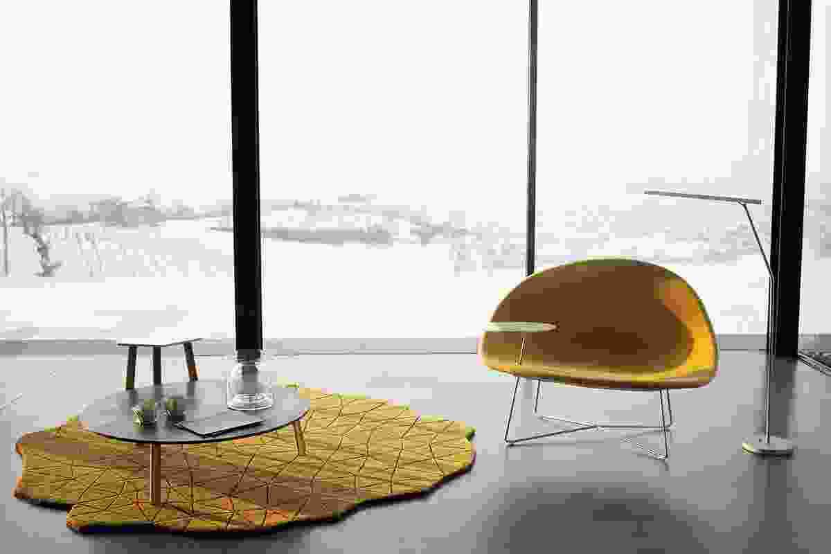 Isola chair and table.